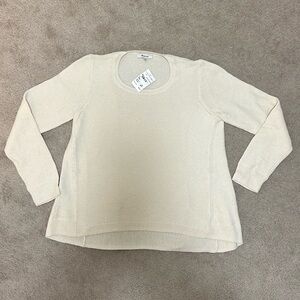MADEWELL large antique cream flowy sweater knit